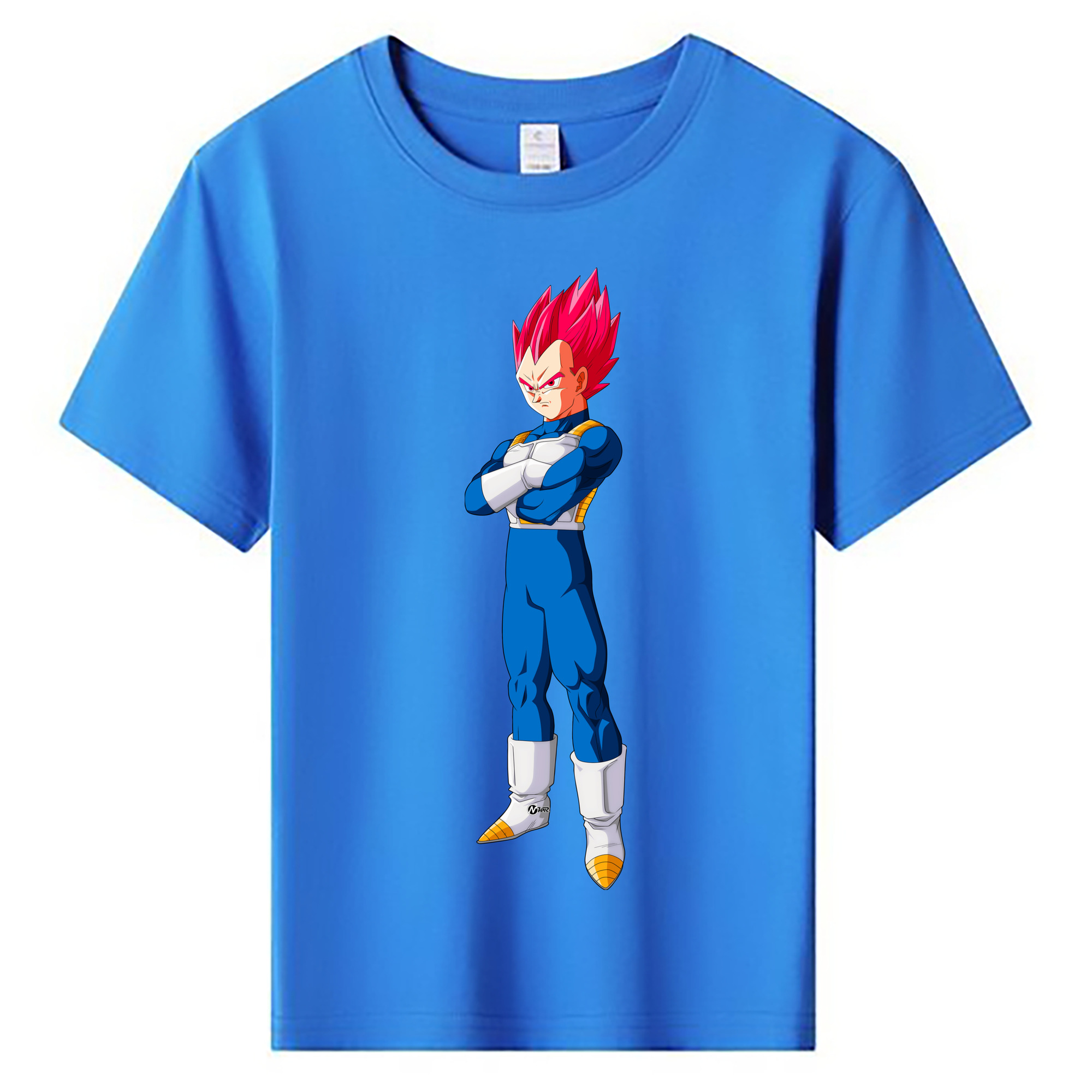 （画像用） ドラゴンボール ベジータ四世（Bejīta Yonsei）DRAGON BALL Vegeta IV 綿100％キッズTシャツ（フロントプリント）